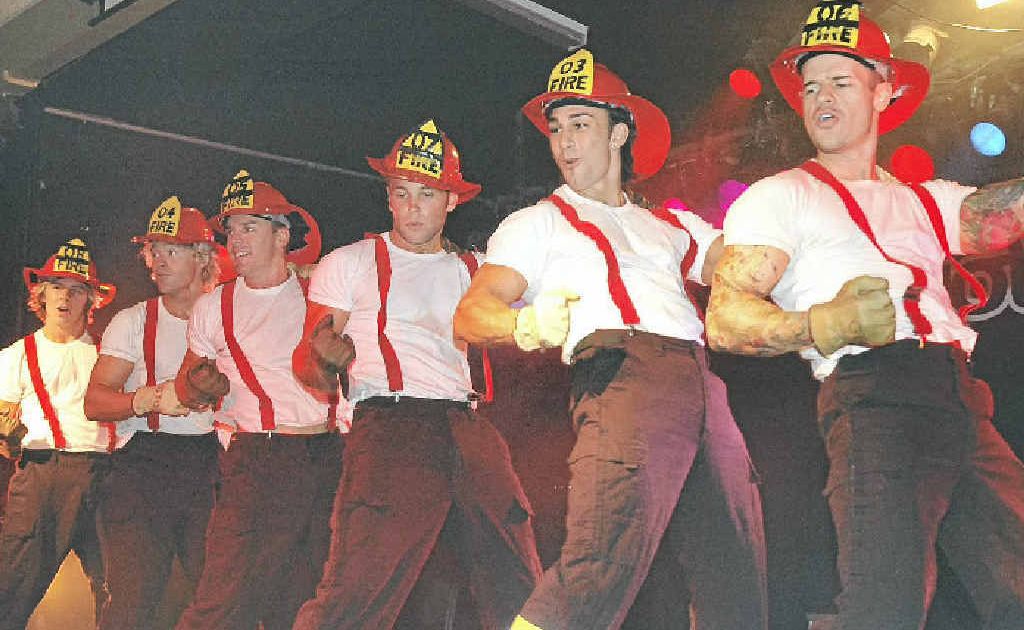 Sydney Hotshots male review at Gympie Pines Golf Course function room on July 5. Sydney Hotshots male review at Gympie Pines Golf Course function room on July 5.